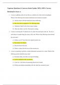 Capstone Questions and Answers (latest Update 2023), 100% Correct, Download to Score A