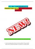 ATI RN COMPREHENSIVE PREDICTOR 2019 RETAKE (LATEST UPDATE) ATI RN COMPREHENSIVE PREDICTOR RETAKE 2019 1. A nurse is assessing a client who has received an antibiotic. The nurse should identify which of thefollowing findings as an indication of a possible 
