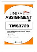 TMS3729 ASSIGNMENT 04 DUE16AUGUST2023