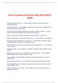 Level 1 Carpentry Final Exam 2023/2024 QUES & ANSW  