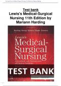 Test bank Lewis's Medical-Surgical Nursing 11th Edition Test Bank by Mariann Harding - All  Chapters (1-68) | A+ ULTIMATE GUIDE 2022