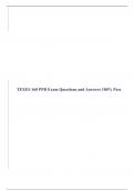 TEXES 160 PPR Exam Questions and Answers 100% Pass