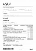 AQA A LEVEL PANJABI QUESTION PAPER 1 MAY 2023 (7682/1: Reading and Writing)