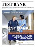 Test Bank for Fundamental Concepts and Skills for the Patient Care Technician 2nd Edition Townsend