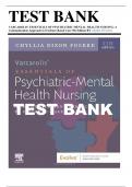  Varcarolis’ Essentials of Psychiatric Mental Health Nursing, 5th Edition Fosbre Test bank Chapter 1-28 + NCLEX Case Studies with Answers | All Chapters