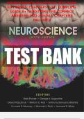 NEUROSCIENCE 6TH EDITION TEST BANK BY PURVES, CHAPTERS 1-34 | COMPLETE GUIDE A+ |QUESTIONS AND CORRECT ANSWERS 2023-2024|ALL CHAPTERS INCLUDED