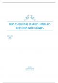 NURS 6512N Final Exam Test Bank 415 Questions with Answers.