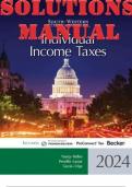 SOLUTIONS MANUAL for South-Western Federal Taxation 2024: Individual Income Taxes. 47th Edition James C. Young, Mark Persellin,  Nellen,  Maloney, Cuccia,  Lassar, Brad Cripe (More than 600 Pages, PDF, EXCEL & WORD Files Combination)