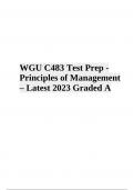 WGU C483 Assessment Questions With Answers Latest Update 2023/2024 Graded A+