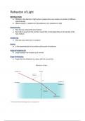 Refraction of Light - Physics Study Guide