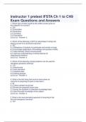 Instructor 1 pretest IFSTA Ch 1 to CH9 Exam Questions and Answers