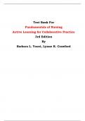Test Bank For Fundamentals of Nursing Active Learning for Collaborative Practice 3rd Edition By Barbara L. Yoost, Lynne R. Crawford | Chapter 1 – 42, Latest Edition|