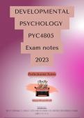 PYC4805 Exam Notes - Super Summary 2024