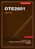 OTE2601 Exam Pack 2024 (Updated)