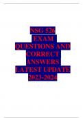 NSG 526 EXAM QUESTIONS AND CORRECT ANSWERS  LATEST UPDATE  2023-2024
