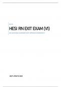 HESI RN EXIT EXAM (V1) BEST UPDATE 2023