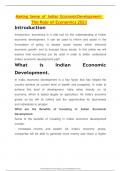 Making Sense of Indias EconomicDevelopmentThe Role of Economics 2023