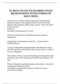 NC BLET STATE EXAM OBJECTIVES| 380 QUESTIONS| WITH COMPLETE SOLUTIONS