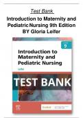 Test Bank For Introduction to Maternity and Pediatric Nursing 9th Edition BY Gloria Leifer All Chapters( 1-34) |  A+ULTIMATE GUIDE2022
