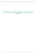 LMR Georgette’s PMHNP Certification Exam Question Bank 2023-2024 