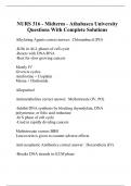 NURS 316 - Midterm - Athabasca University Questions With Complete Solutions