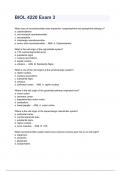 BIOL 4220 Exam 3 Questions And Answers All Inclusive