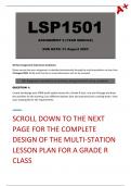 LSP1501 Assignment 9 (Answers) - Due: 31 August 2023