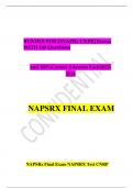 BUNDLE FOR [4NAPRx CNPR] Exams WITH 160 Questions     and 100%Correct Answers Each2023-2024