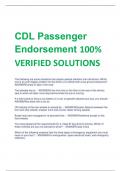 CDL Passenger  Endorsement 100%  VERIFIED SOLUTIONS