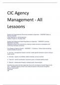 CIC Agency  Management - All  Lessoons