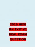 2019 HESI RN EXIT V1 REAL EXAM QUESTIONS AND ANSWERS RATED A+