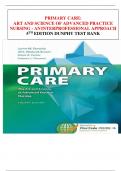 PRIMARY CARE: ART AND SCIENCE OF ADVANCED PRACTICE  NURSING - ANINTERPROFESSIONAL APPROACH 5 TH EDITION DUNPHY TEST BANK