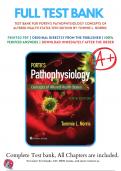 Test bank For Porth's Pathophysiology Concepts of Altered Health States 10th Edition by Tommie L. Norris | 2018/2019 | 9781496377555 | Chapter 1-52 | Complete Questions and Answers A+