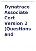  Dynatrace Associate Cert Version 2 (Questions and Answers) 2023/2024  