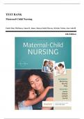 Test Bank - Maternal Child Nursing, 6th Edition (McKinney, 2022), Chapter 1-55 | All Chapters