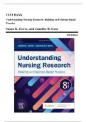 Test Bank - Understanding Nursing Research: Building an Evidence-Based Practice, 8th Edition (Grove, 2023), Chapter 1-14 | All Chapters