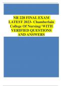 NR 228 FINAL EXAM LATEST 2022- Chamberlain College Of Nursing