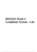 BIOS255 Week 4 - Lymphatic System Lab Report 2023/2024
