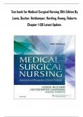 Medical-Surgical Nursing 10th Edition By Lewis, Bucher, Heitkemper, Harding, Kwong, Roberts Chapter 1-68 Complete Guide A+ Latest Updated Test Bank..