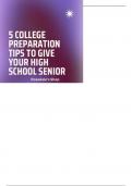 College Preparation Tips for High School Seniors - Setting the Path to Success 