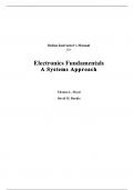 Electronics Fundamentals A Systems Approach, 1e Thomas Floyd, David  Buchla (Solution Manual Latest Edition 2023-24, Grade A+, 100% Verified)