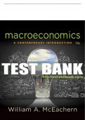 Test Bank For Macroeconomics: A Contemporary Introduction - 11th - 2017 All Chapters - 9781305505490