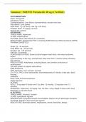Summary NREMT Paramedic Drugs (Verified)