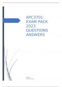 APC3701 EXAM PACK 2023