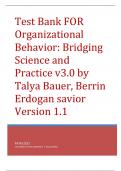 Test Bank for Organizational Behavior; Bridging Science and Practice v3.0 by Patri, Talya Bauer, Berrin Erdogan.pdf