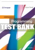 Test Bank For Programming Logic & Design, Comprehensive - 9th - 2018 All Chapters - 9781337102070