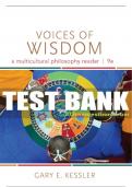 Test Bank For Voices of Wisdom: A Multicultural Philosophy Reader - 9th - 2016 All Chapters - 9781285874333