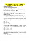 COC Chapter 13 Questions with Correct Solutions Rated A+ 48 Questions