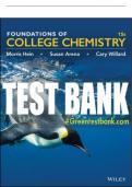 Test Bank For Foundations of College Chemistry, 15th Edition All Chapters - 9781119227946