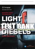 Test Bank For Modern Diesel Technology: Light Duty Diesels - 2nd - 2022 All Chapters - 9781337624978